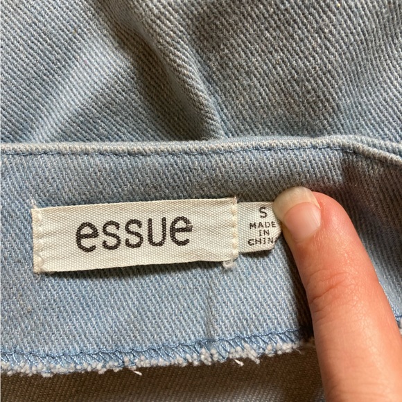 Denim Fringe Skirt - Picture 3 of 4